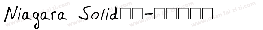 Niagara Solid字体字体转换